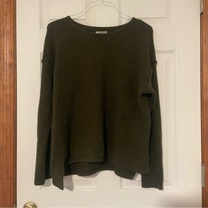 Forever 21 Dark Green Crew Neck Sweater